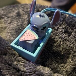 Blue Stitch Keychain with Watermelon